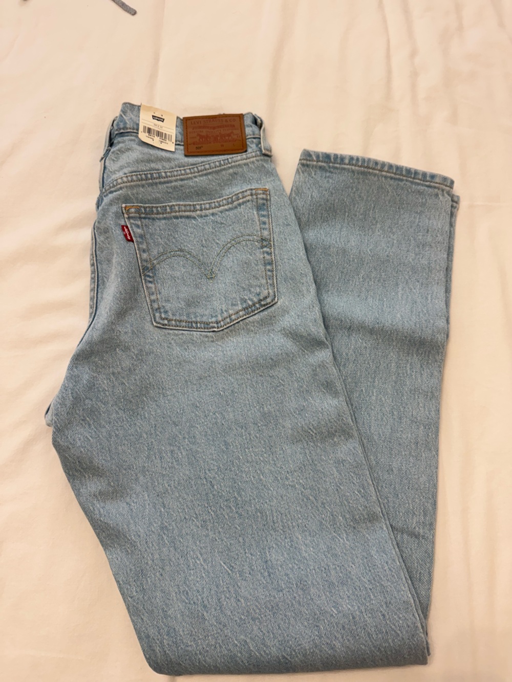 Women’s Levi's 501 Premium Denim Light Blue Denim